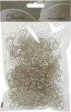 Decoris 2x zakjes engelenhaar - zilver - synthetisch haar - 2 x 13,5 x 20 cm