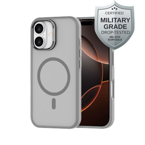 Just in Case Cover Case for iPhone 16 - Grey - TPU - 6.1" - MagSafe