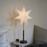 Markslöjd LED-Papierstern Noella, braun/weiß, Höhe 62 cm