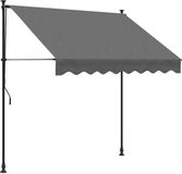 vidaXL Luifel uittrekbaar 200x150 cm stof en staal antracietkleurig