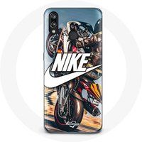 Nike Etui voor Huawei P20 Lite Logo Wit Moto Wheel Maniacase