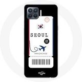 Maniacase Oppo A93 5G Hoesje Air ticket Seoul Zuid-Korea