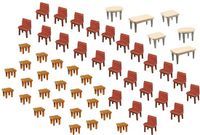 FALLER -7 Tafels en 48 Stoelen (180438)