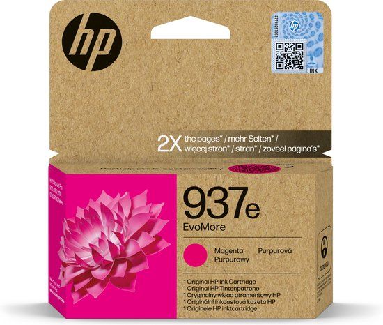 HP 937E Evomore XL Red Ink Cartridge - 4S6W7NE