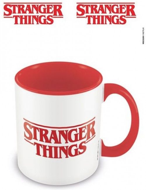 Pyramid International Stranger Things Keramische Mok - Logo & Rood Handvat