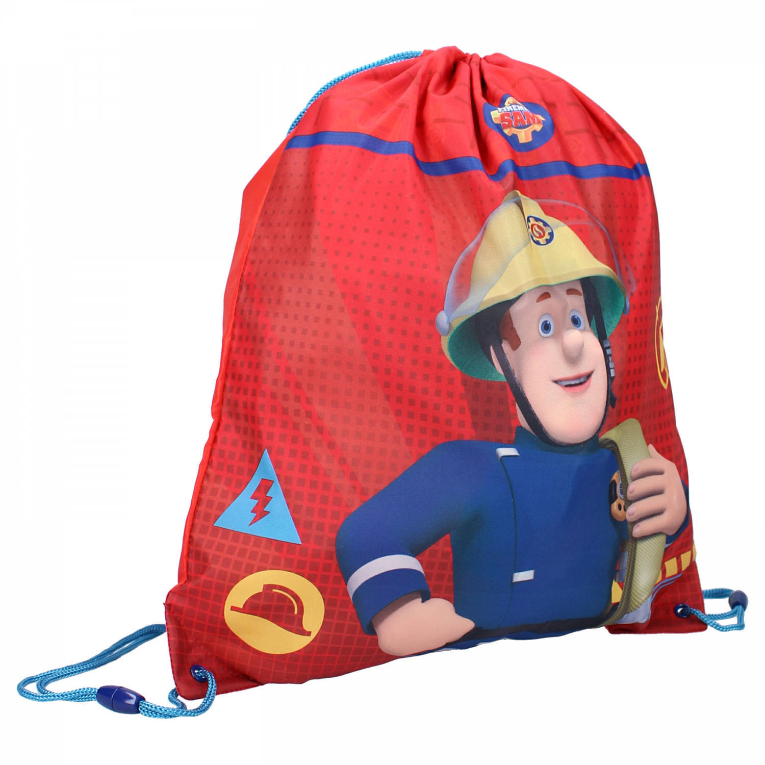 Dobeno brandweerman sam gymtas junior 1,6 liter polyester rood/blauw