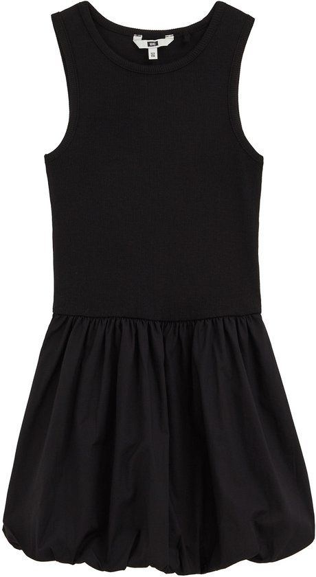 WE Fashion Meisjes regular fit ballonjurk