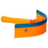 Imperial Riding Lasmes IRH, effectief lasmes voor het verwijderen van water en zweet, ergonomische trekker voor paardenverzorging, met stijlvolle stallook, neon oranje