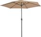 vidaXL Parasol met metalen paal 300 cm taupe