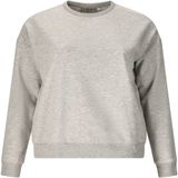 Q Sportswear Dames sweatshirt met ronde hals Ingelina lichtgrijs melange