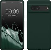 kwmobile telefoonhoesje geschikt voor Google Pixel 7 - Hoesje met siliconen coating - Smartphone case in mosgroen