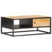 Maison Exclusive - Table basse avec porte sculptée, 90x55x36 cm, bois de manguier brut