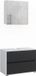 Vicco Ensemble de salle de bain Maltin, Blanc/Anthracite, 2 pièces