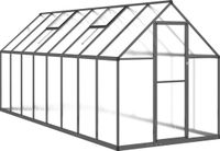 vidaXL Tuinkas met basisframe 445x169x195 cm aluminium antracietkleur