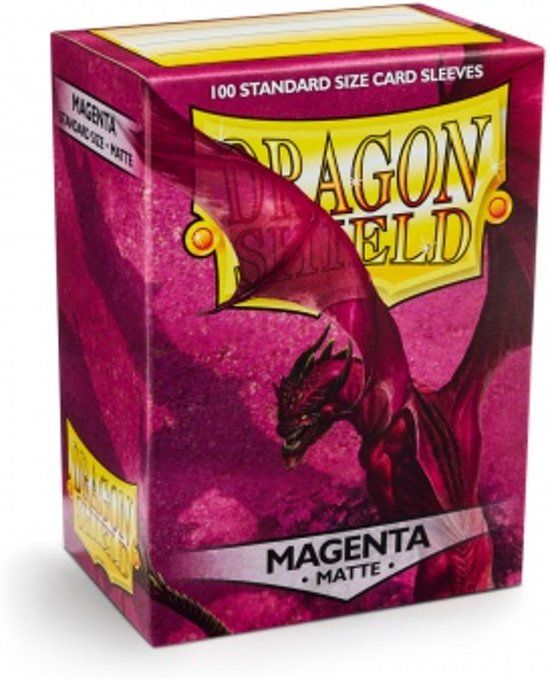 Arcane Tinmen Dragon Shield Standard Sleeves - Matte Magenta 100 Sleeves
