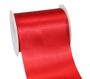 Pressent satijnen lint, rood, 25 m rol 112 mm