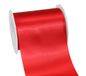 Pressent satijnen lint, rood, 25 m rol 112 mm