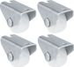 AMIG Roue de chariot - 4 pièces - 25mm de diamètre - Nylon - Capacité de charge de 40kg - Blanc
