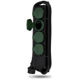 REV Stekkerstrip, IP44, tuinstekker, buitenstopcontact, voor led-lichtketting buiten, 1,4 m max. 3500 W, zwart