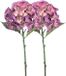 Emerald Kunstbloem Hortensia tak - 2 stuks - 50 cm - Lila Paars