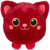 GIPSY TOYS Moko Maru Kitty knuffel - 12 cm - Bordeaux