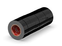 ERKO Set van 8 zwarte pvc-isolatietape - 19 mm x 20 m