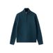 Mango Kids katoenen gebreide schipperstrui - donkerblauw