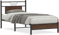 vidaXL Bedframe - Hout - Bruin Eikenkleur - 80x200 cm
