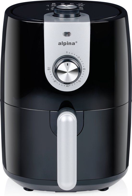 alpina Airfryer 2L - Hetelucht Friteuse - 80 tot 200°C - 900W
