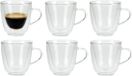 Cosy&Trendy Set van 6x dubbelwandige koffie/espresso glazen - 160 ml - transparant