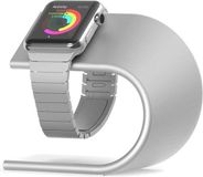Qubix Aluminium Stand - Zilver - Geschikt voor Apple Watch
