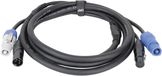 DAP FP21 Câble Hybride 6 m DMX/câble d'alimentation Power Pro & XLR 5 broches