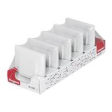 Legrand 398300 - verpakking met 5 schakelaars of schakelaars, monoblok, 10AX voor inbouwinstallatie, serie Niloé Step, wit