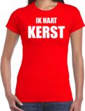 Bellatio Decorations Shoppartners Bv Fout Kerst shirt / t-shirt - Ik haat Kerst - rood voor dames - Kerstkleding / Kerst outfit XXL