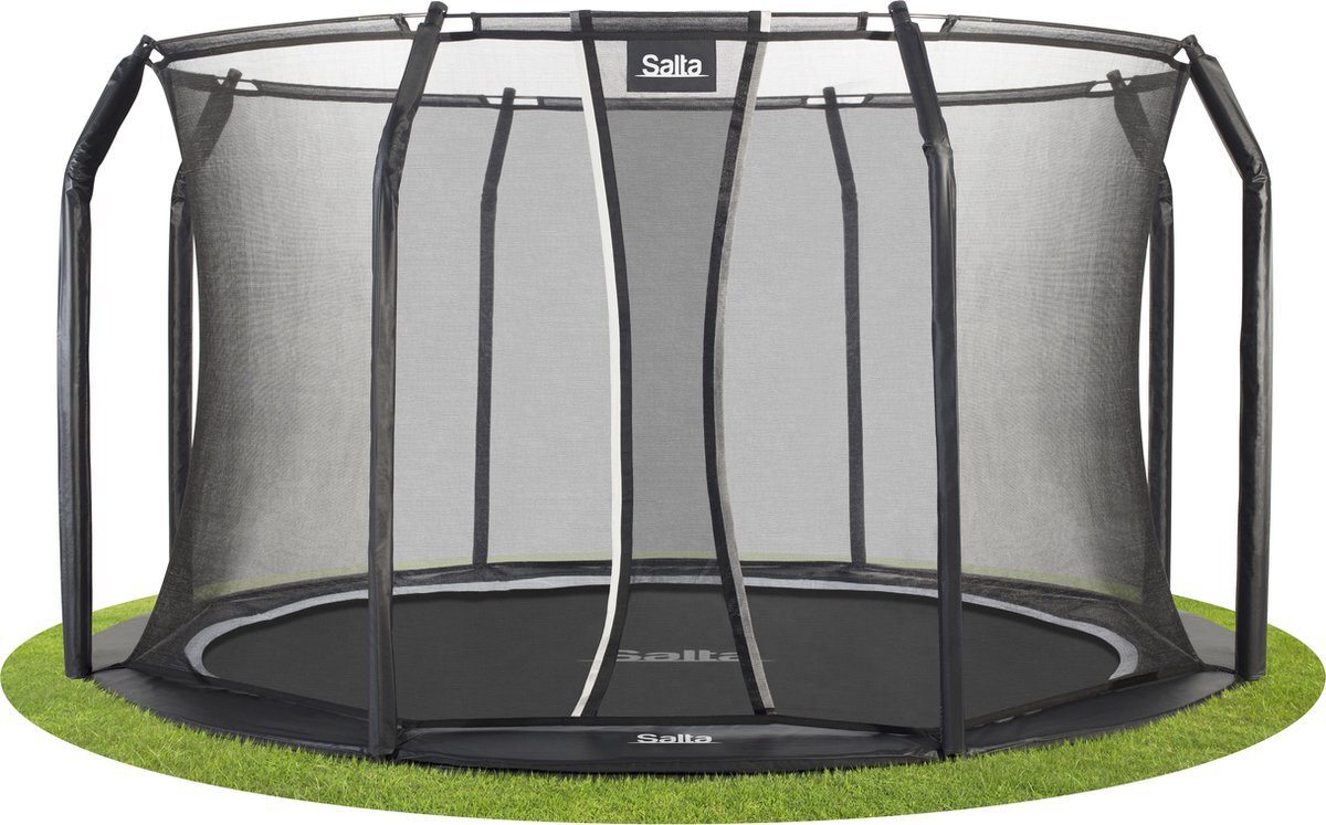 Salta Royal Baseground - inground trampoline met veiligheidsnet - ø 366 cm - Zwart