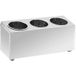 Acier inoxydable porte-couverts 3 grilles rectangulaire