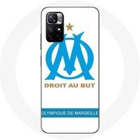 Maniacase Geval Redmi Note 11 5G logo Olympique de Marseille witte achtergrond