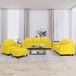 Maison Exclusive - Ensemble de canapés 4 pièces avec coussins, tissu jaune clair