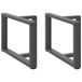 VidaXL Salontafelpoten 2 st t-vormig 70x25x(42-43) cm staal antraciet