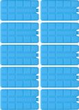 Merkloos / Sans marque Koopman International Koeltas of koelbox koelelementen - set van 10x stuks - 15 x 8 cm - 200 ml
