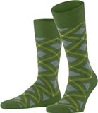 Burlington Tartan gedessineerd katoen sokken heren groen - maat 40-46