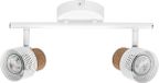 LEDVANCE DECOR SPOT CORK, 2 x 3,4W, 460lm, wit, spot, verstelbare koppen, veelzijdig gebruik, interieurspot, vervangbare ledlampen, dimbaar, warm witte lichtkleur, GU10
