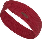 Knit Factory Joy Gebreide Dames Hoofdband - Bordeaux - One Size