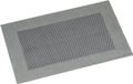 Kesper 6x Rechthoekige placemats zilver geweven 29 x 43 cm