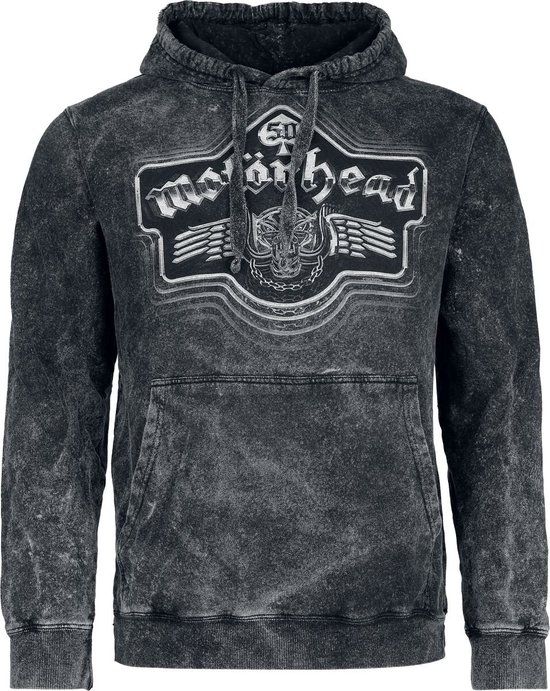 Motörhead Chrome Wings Heren Trui met capuchon - donkergrijs - M