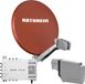 Kathrein CAS 80 Satellitenschüssel rotbraun (ro) multifeedfähig - 6 Teilnehmer