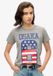 Superdry Osaka 6 90s T-shirt met vlag Dames Athletic Grey Marl Katoen UK10-EU38