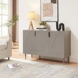 [en.casa] Commode Starvili dressoir 75x115x38 cm grijs