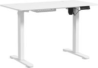 Vinsetto Bureau hoogte verstelbaar elektrisch poedergecoat Wit
