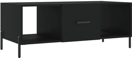 vidaXL Salontafel 102x50x40 cm bewerkt hout zwart